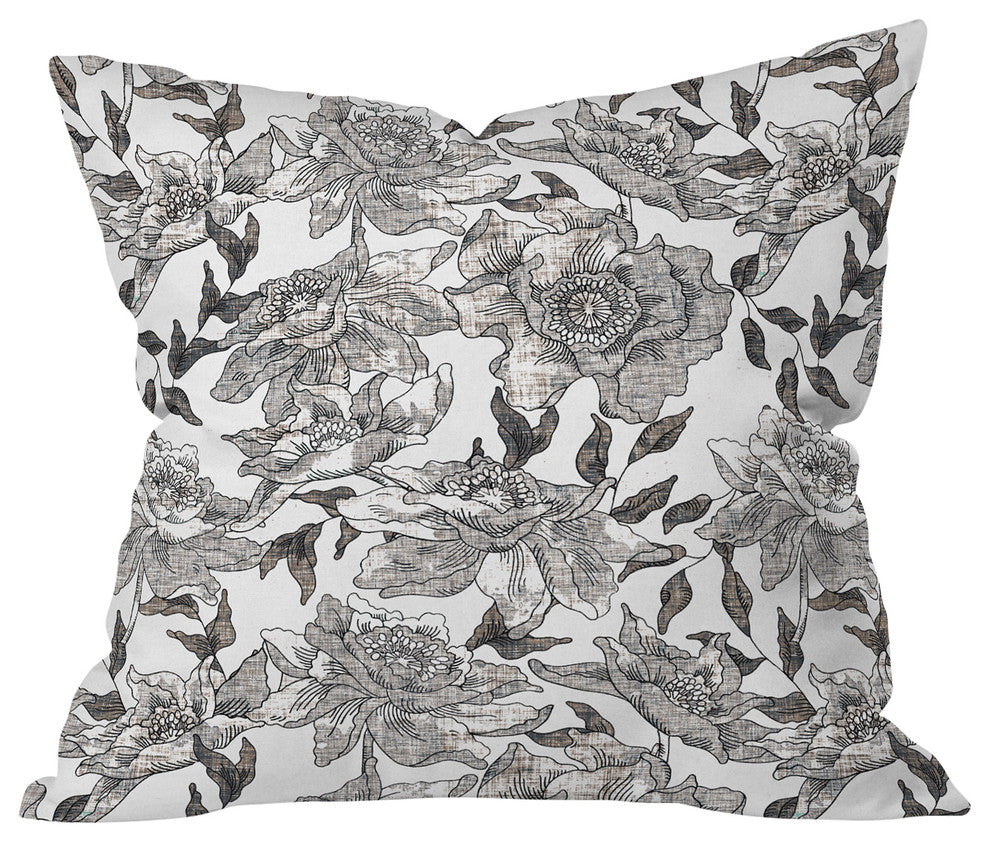 Holli Zollinger Summertime Natural Outdoor Throw Pillow, Medium