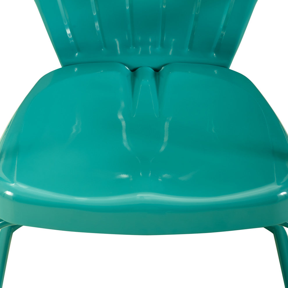 Ridgeland 3-Piece Outdoor Bistro Set, Turquoise Gloss