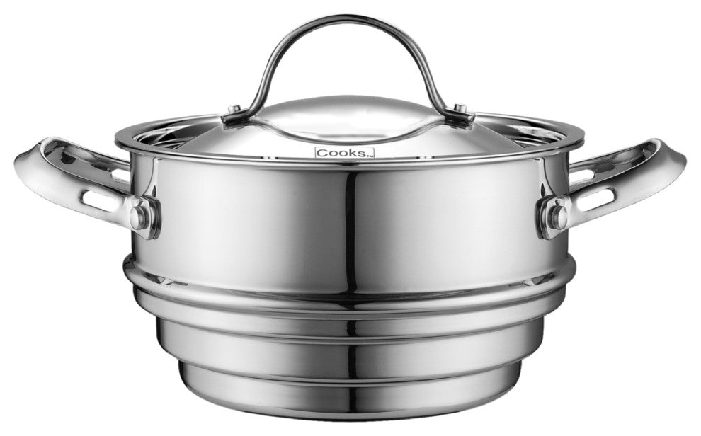 Cooks Standard Multi-Ply Clad Stainless-Steel Universal Steamer Insert With Lid