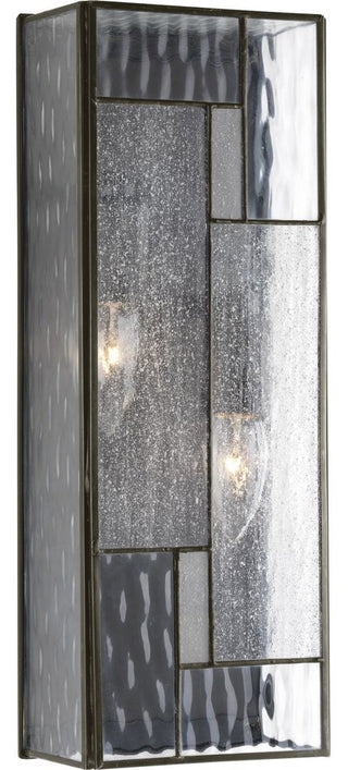 Geometric Collection 2-Light Medium Wall Lantern, Architectural Bronze