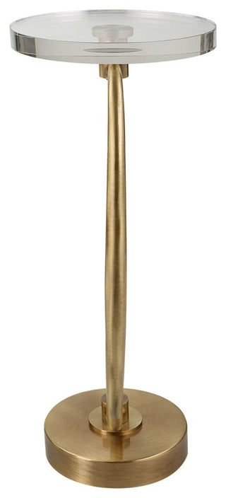 Uttermost 25227 Waveney 12" Diameter Crystal Top - Brass