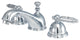 Kingston Brass Widespread Bathroom Faucet With Brass Pop-Up, Polished Chrome