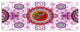 Pink Psychedelic Relaxing Art, Abstract Canvas Art Print, 70"x28", 6 Panels