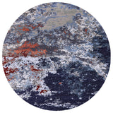 Ahgly Company Indoor Round Mid-Century Modern Area Rugs, 3' Round