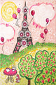 Marmont Hill, "Paris in Pink" by Nicola Joyner Painting on Wrapped Canvas, 12x18