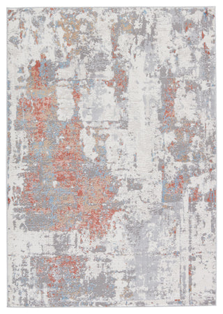 Vibe by Jaipur Living Tocarra Abstract Gray/Red Runner Rug 3'x12'
