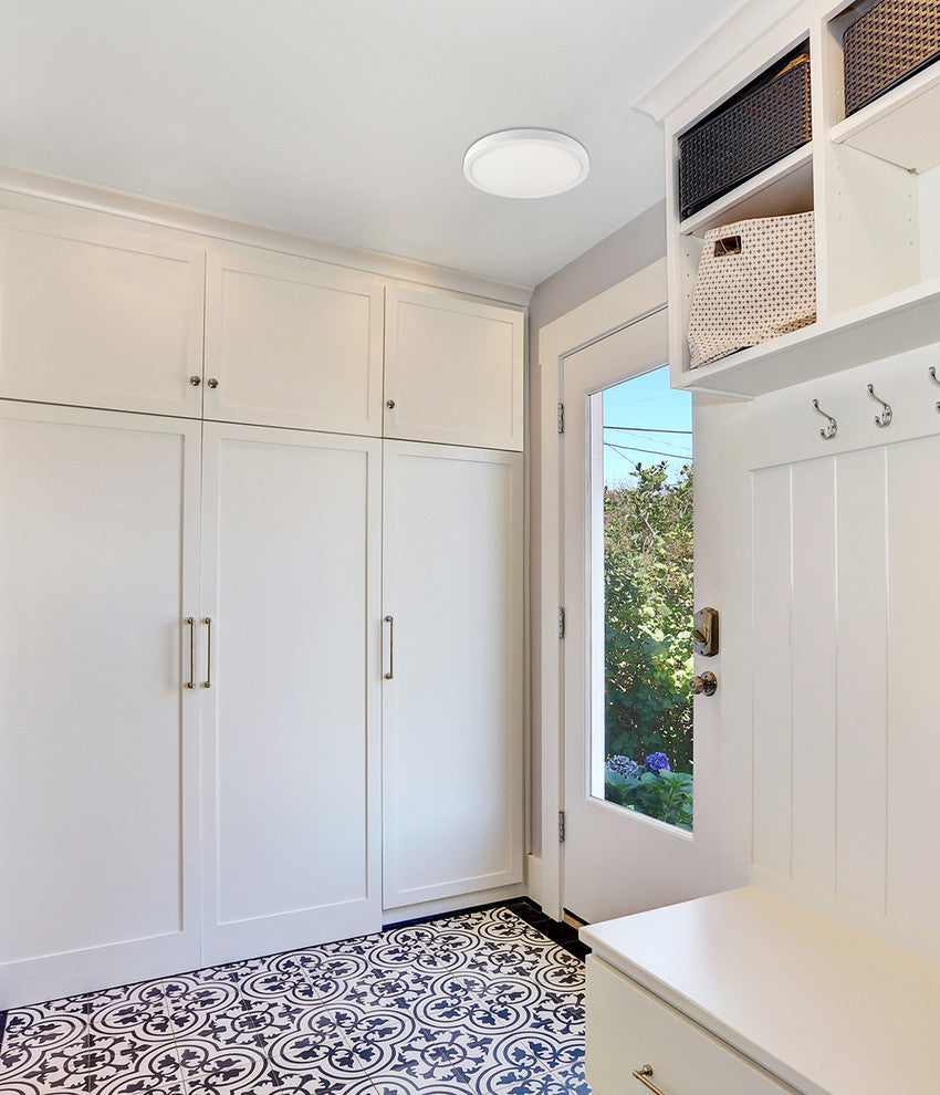 Bazz White Flush Mount LED Ceiling Panel