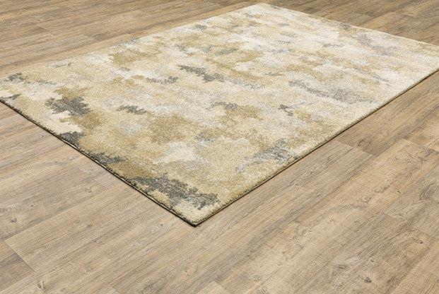 Oriental Weavers Astor Beige and Gold 9'10"x12'10" Indoor Rug