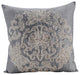 Gray Decorative Pillow Covers 14"x14" Silk, Ottomon Dome