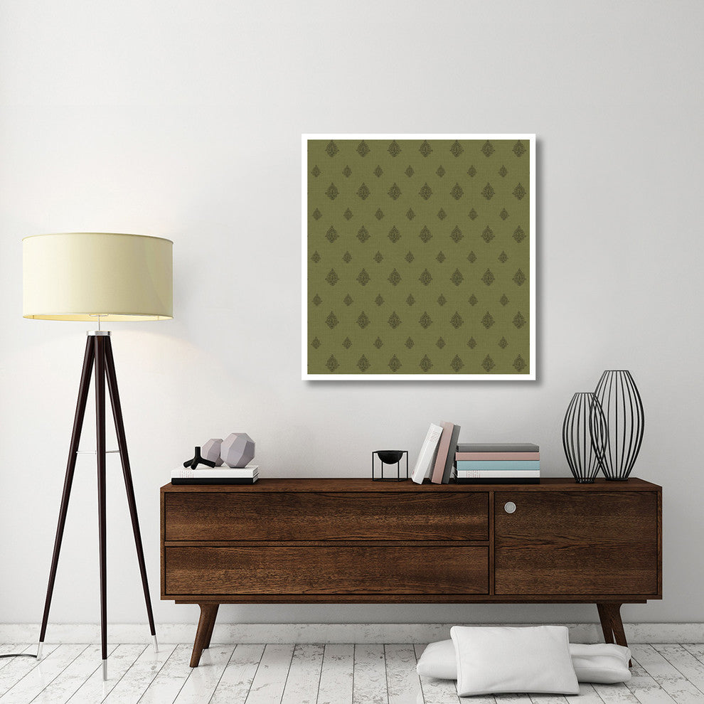 "Woodcut Pattern I" Digital Paper Print by Daphne Brissonnet, 40"x42"
