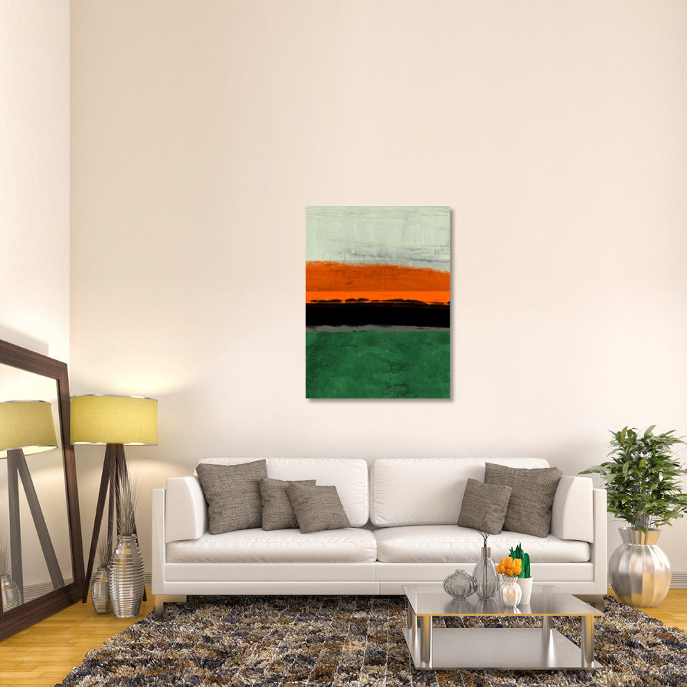 "Abstract Stripe Theme Orange" Fine Art Print