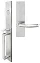 Oslo Lever, Mortise Dummy Handleset, Left Hand, Satin Stainless Steel