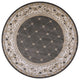 8' Round  Polypropylene Grey Or  Ivory  Area Rug