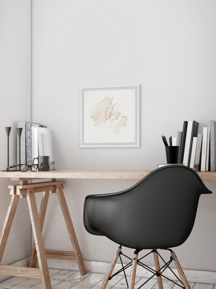 "Distorted Canvas" Framed Painting Print, 18x18