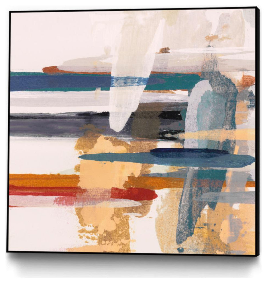 "Horizon V4" Framed Canvas by Giant Art 20"x20"