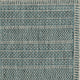 8' Round Teal Geometric Pattern Indoor Outdoor Area Rug