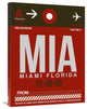 "MIA Miami Luggage Tag 2" Fine Art Print