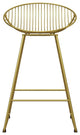 Classic Style Counter Bar Stool, Brass