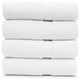 Linum Home Textiles Sinemis Terry Bath Towels, Set of 4, White