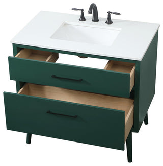 Home Living 36" Bathroom Vanity, Green
