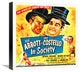 "Abbott & Costello - In Society" Canvas Giclee, 16"x16"