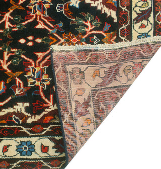 Fine Vintage Distressed Ginette Charcoal/Ivory Runner, 3'5 x 9'1