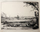 Rembrandt van Rijn "Le Paysage au, Bateau, B236" Heliogravure