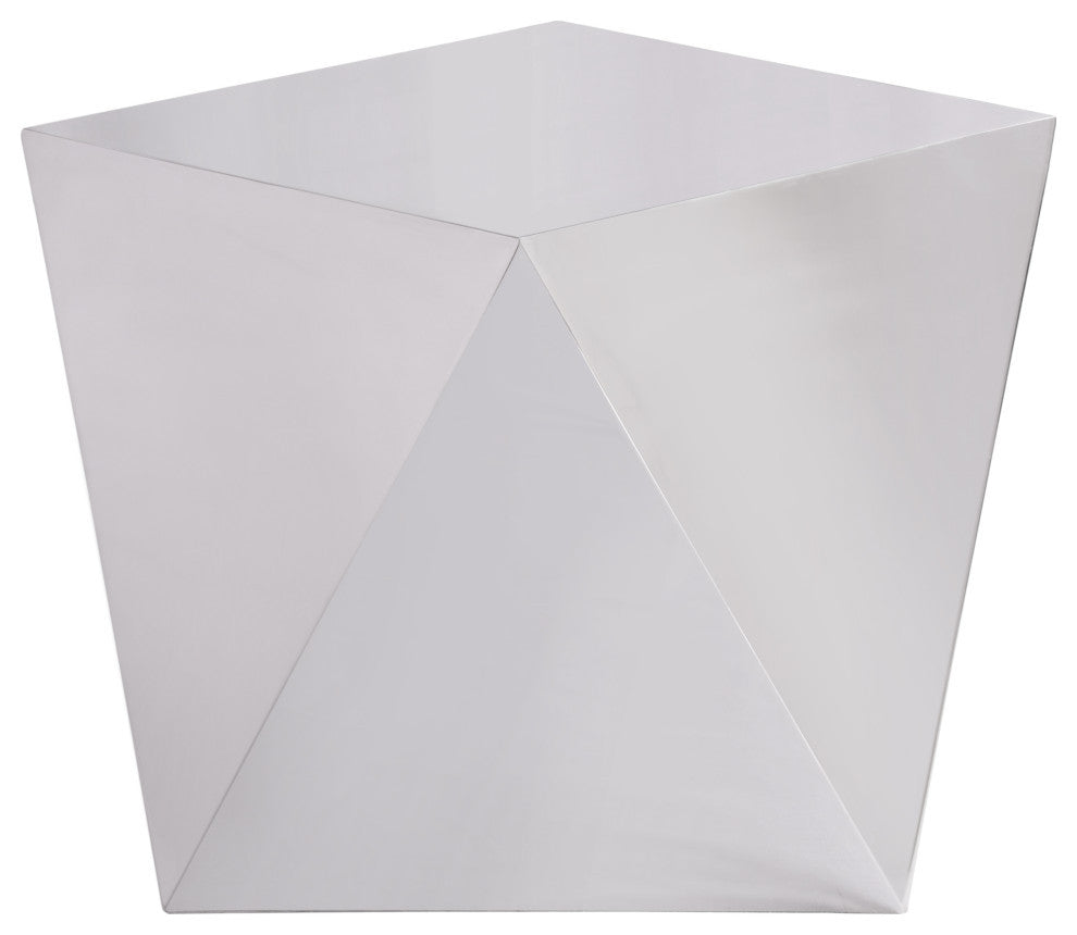 Gemma End Table, Silver