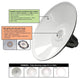 16" Iris LED Wall Light With Industrial Arm, Galvanized Silver