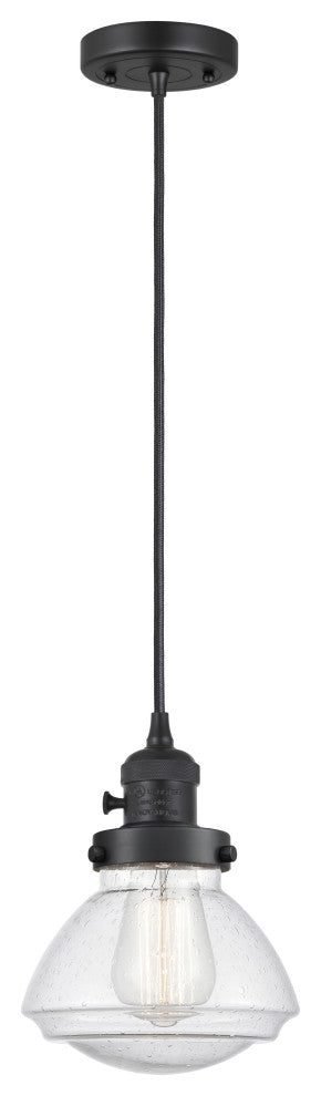 INNOVATIONS 201CSW-BK-G324 1-Light Mini Pendant Matte Black