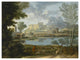 "Landscape with a Calm (Un Temps calme et serein)" Paper Art, 42"x32"