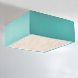 Short Square LED Outdoor Flush-Mount, Reflecting Pool