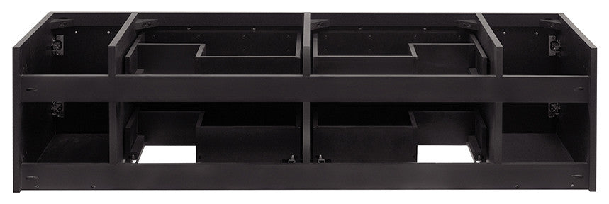 Lucera Wall Mount Double Vessel Sink Bathroom Cabinet, Espresso, 60"