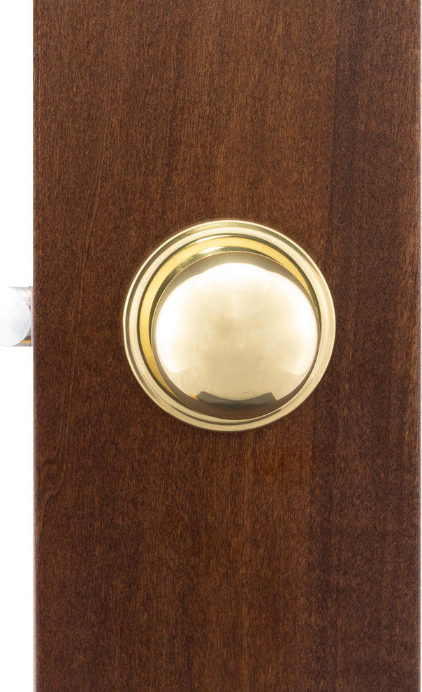 Passage Knob, Polished Brass