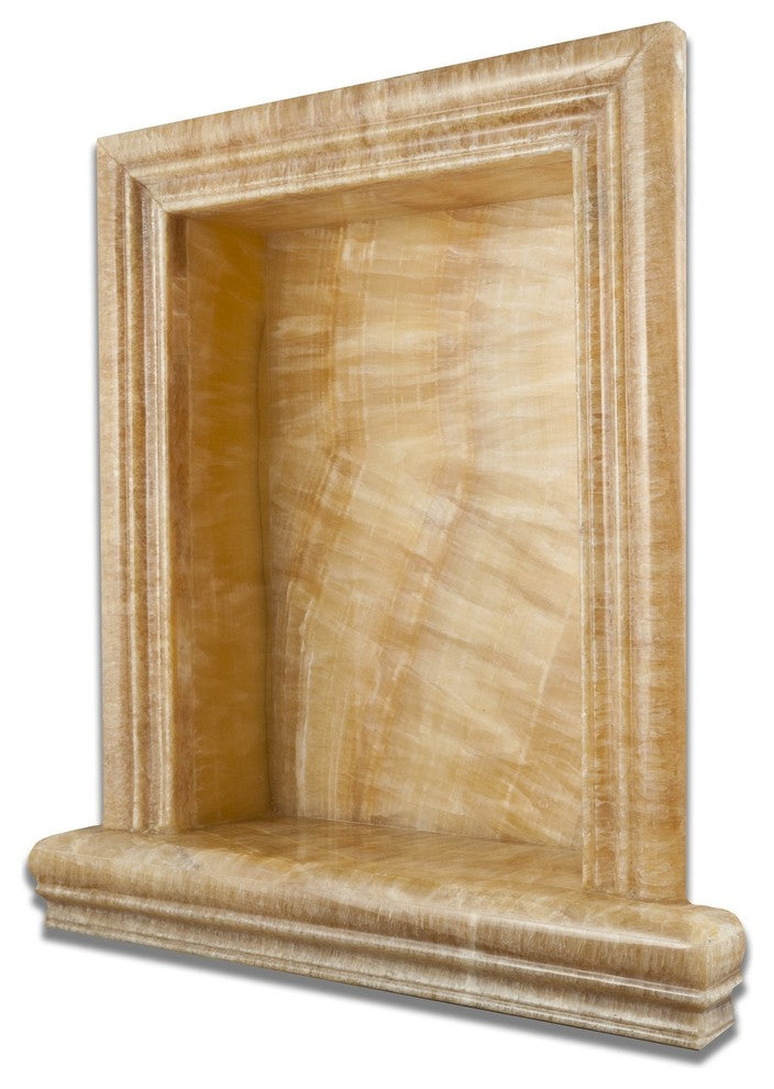 Honey Onyx Hand-Made Custom Shampoo Niche / Shelf - LARGE - Polished