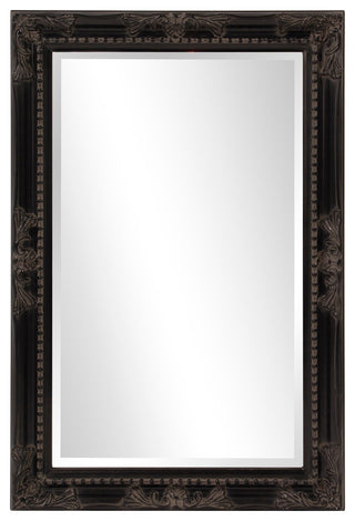 Howard Elliott Queen Ann Rectangular Mirror, Black