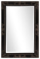 Howard Elliott Queen Ann Rectangular Mirror, Black