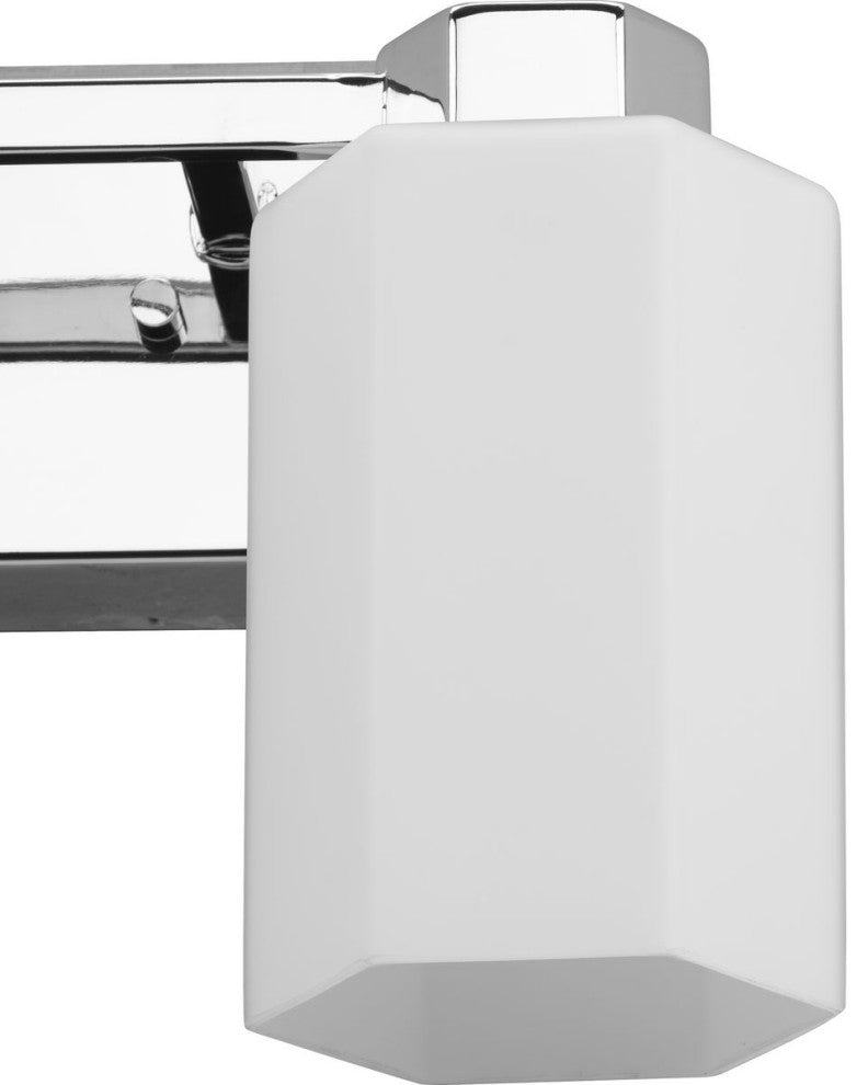 Estrada Collection 4-Light Contemporary Bath and Vanity Light, Polished Chrome