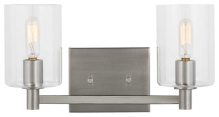 Fullton 2-Light Bath Vanity, Brushed Nickel