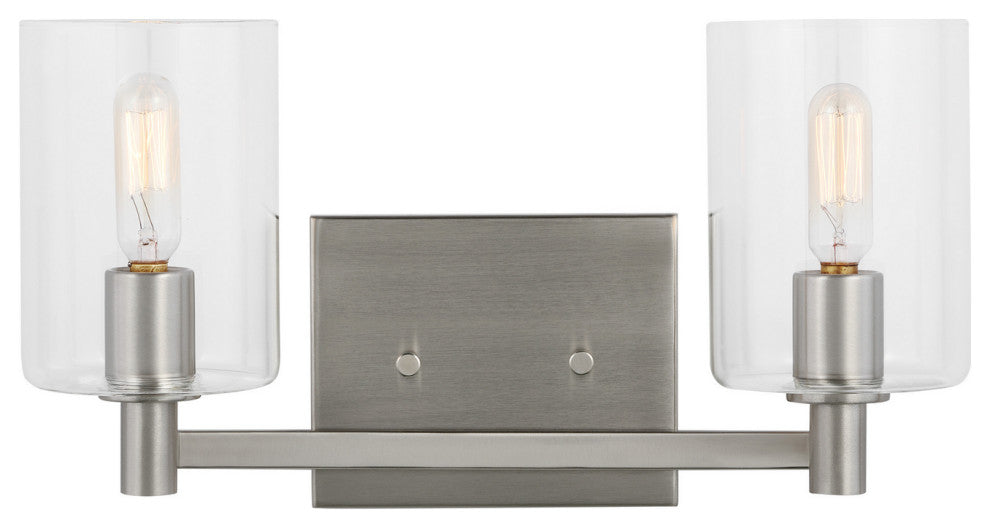 Fullton 2-Light Bath Vanity, Brushed Nickel