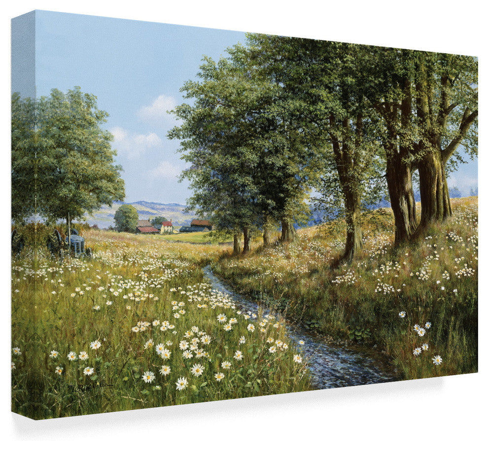 Bill Makinson ''Beeches And Daisies'' Canvas Art, 32"x22"