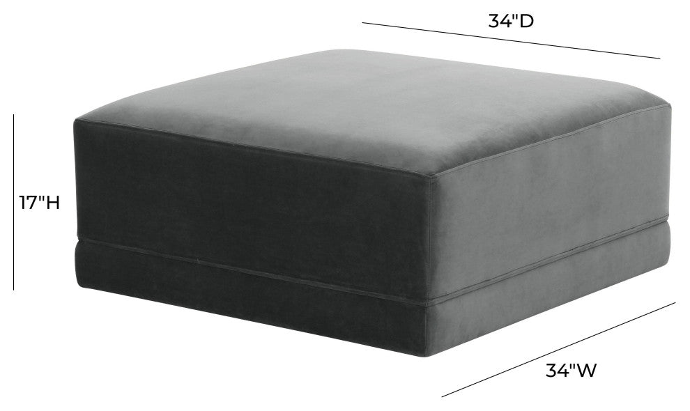 Willow Charcoal Ottoman