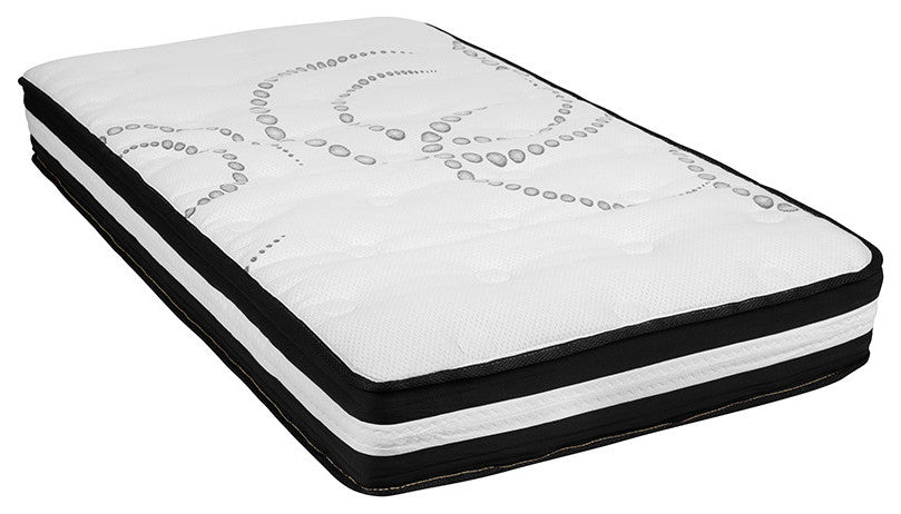 10" CertiPUR, Pocket Spring Mattress, 2" Gel Memory Foam Topper Bundle, Twin