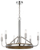 Saluda 60W x 6 metal chandelier
