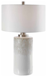 Uttermost 26354-1 Georgios 29" Tall Vase Table Lamp - Aged White