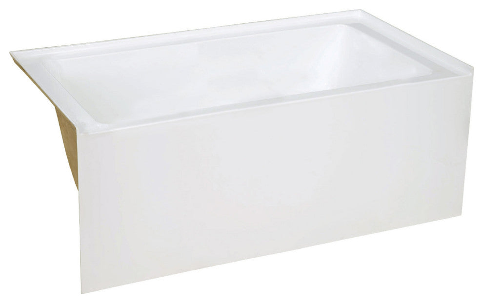 Voltaire 48"x32" Acrylic White, Alcove, Right Hand Drain, Apron Bathtub