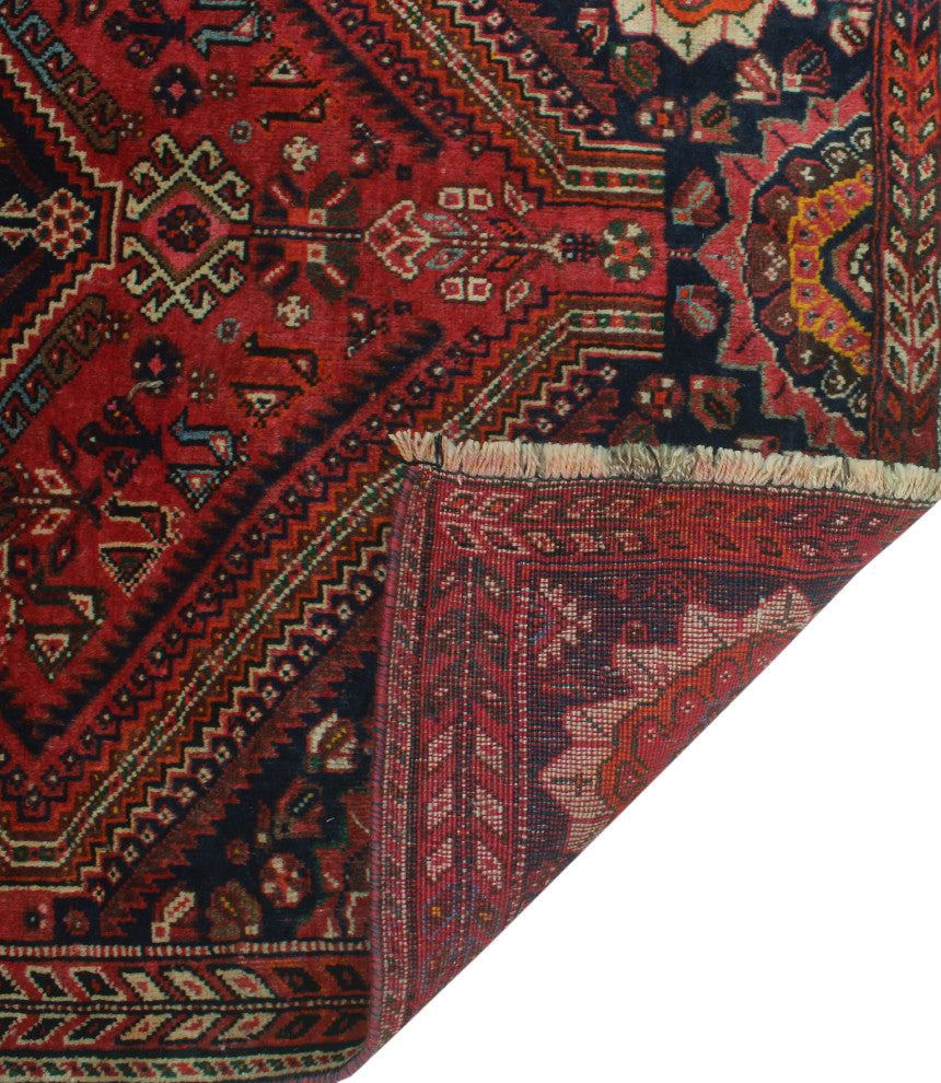 Fine Vintage Distressed Fayola Red Rug