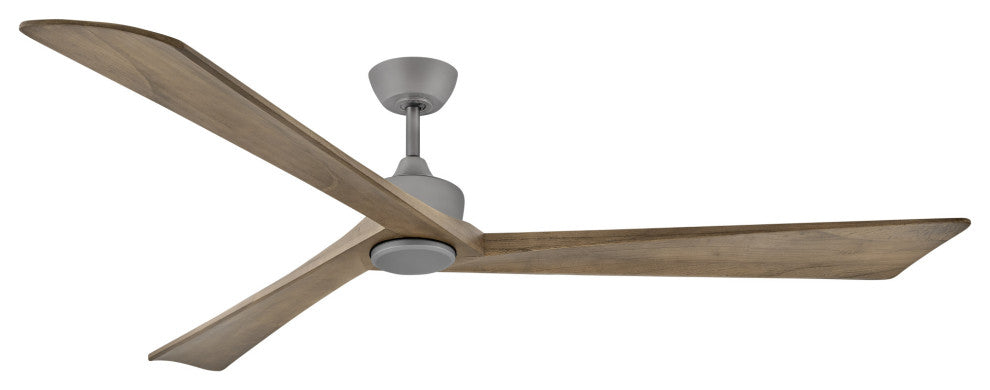 Hinkley Lighting 903680F-LDD Sculpt 80" 3 Blade Indoor / Outdoor - Matte Black