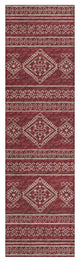 Indoor/Outdoor Sedona SN14 Paprika Machine Washable 2'3" x 10' Runner Rug