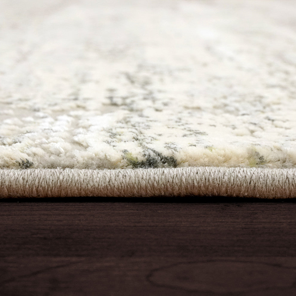 Couture Ivory And Gray Area Rug, 5.3'x7.7'